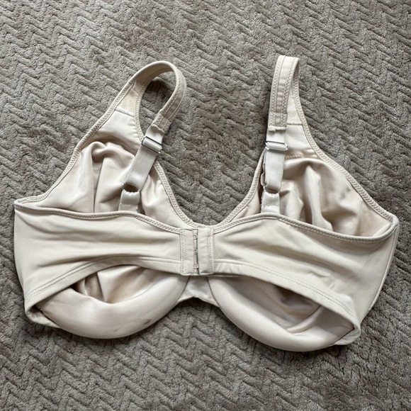 36DDD Bali Passion For Comfort Minimizer Bra 3385 Underwire Tan - Picture 3 of 6